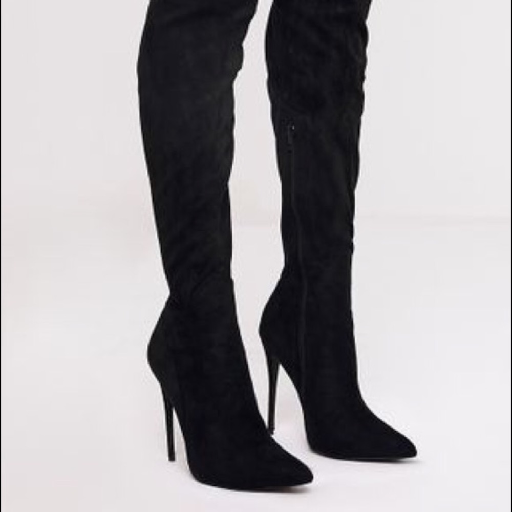 Prettylittlething thigh high boots 👢